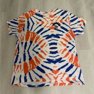 Nike Block Party Dunk Contest Tie Dye Block Party T-Shirt Orange Blue XL